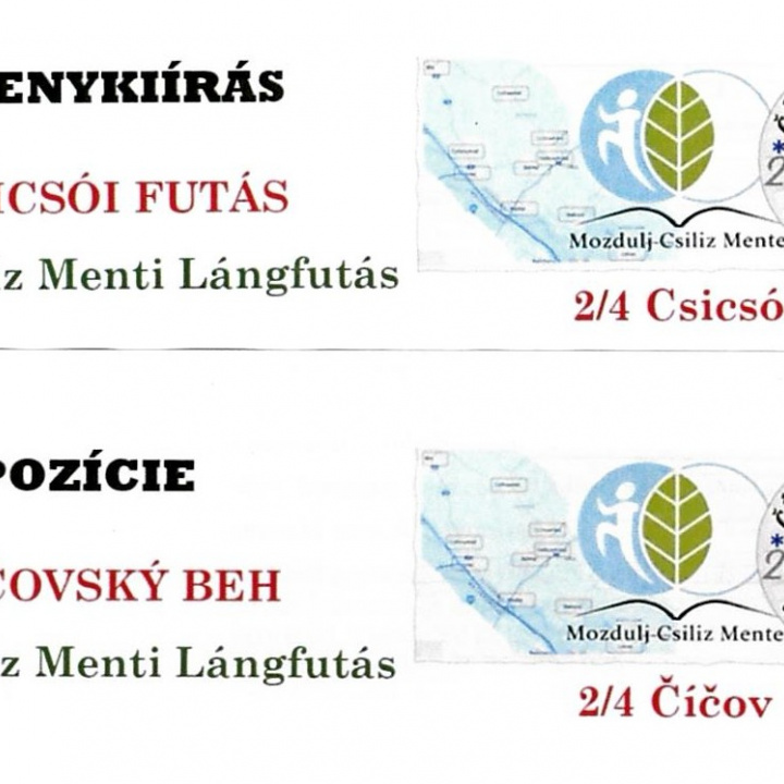 13. ČÍČOVSKÝ BEH - 3. CSILIZ MENTI LÁNGFUTÁS