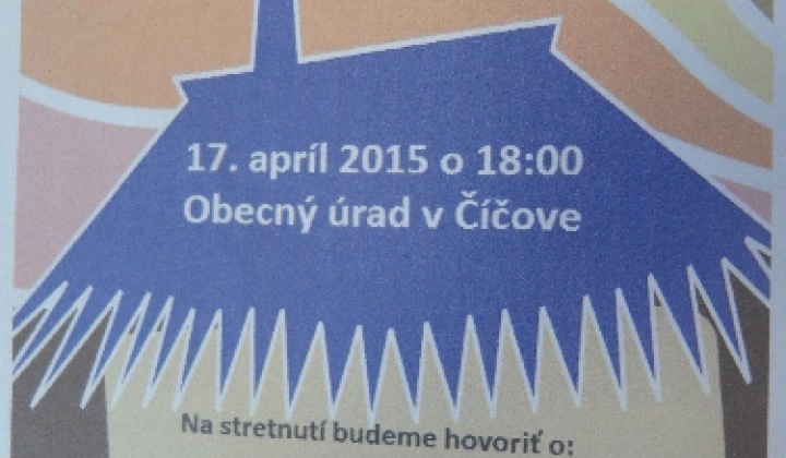 Aktuality / Verejné pracovné stretnutie dňa 17. 04. 2015 o 18:00
