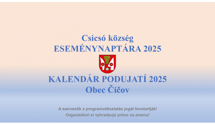 Fotka pre článok Kalendár podujatí 2025