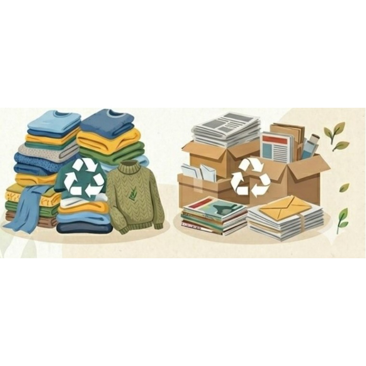 Menšia fotka pre článok Zber textilného odpadu a papiera