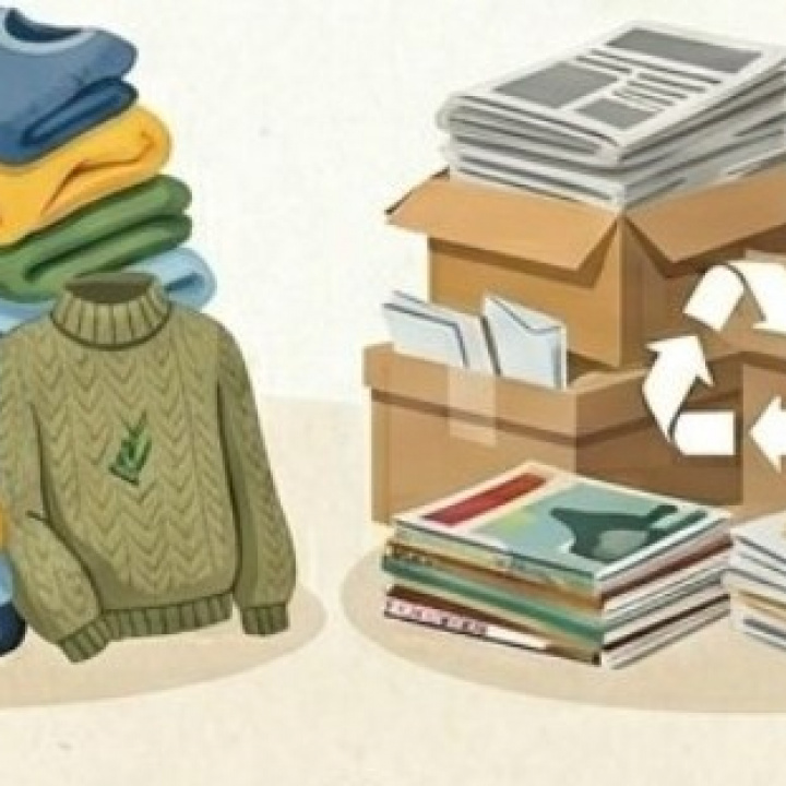 Zber textilného odpadu a papiera